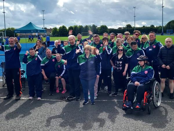 Members of Dundalk Special Olympics Club celebrate winning the Gala prize.