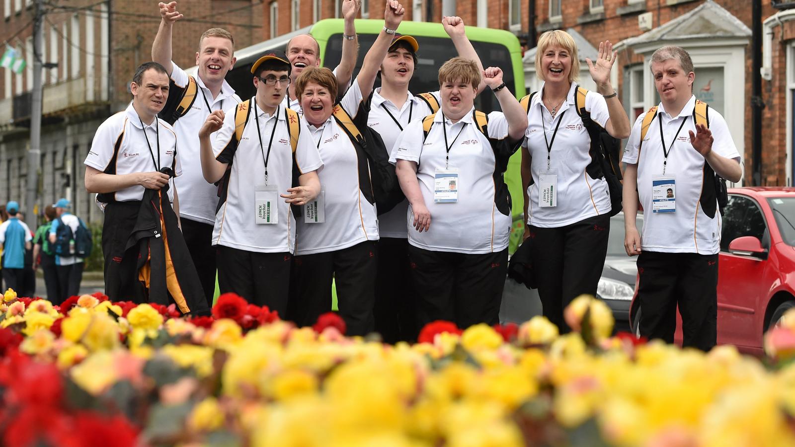 Team Ulster at opening ceremony parade 2014